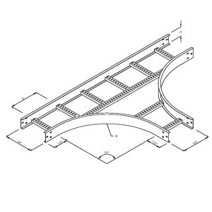 Steel Cable Ladder – Horizontal Equal Tee