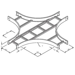 Steel Cable Ladder – Equal Crosses