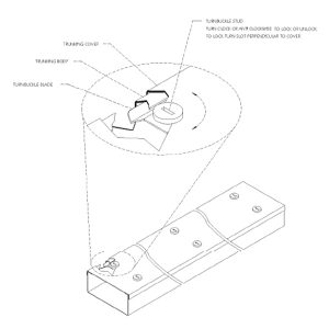 Double Turnbuckle Cover Fastener