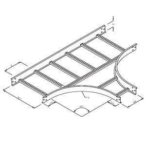 Steel Cable Ladder-Unequal Tee