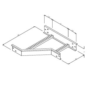 Steel Cable Ladder – Left Offset Reducer