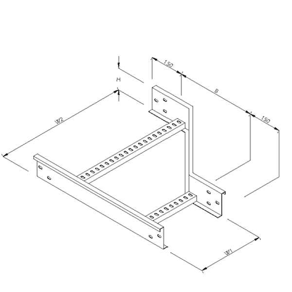 Steel_Cable_Ladder_12 Steel Cable Ladder – Right Offset Reducer