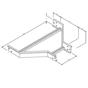 Steel Cable Ladder – Straight Offset Reducer