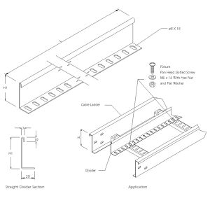 Steel Cable Ladder – Straight Divider