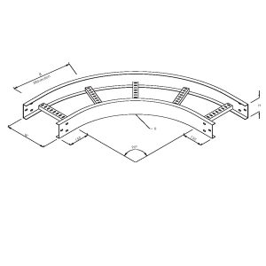 Steel Cable Ladder – 90O Elow
