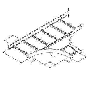 Steel Cable Ladder – Unequal Tee