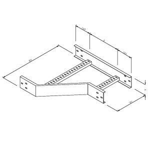 Steel Cable Ladder – Left Offset Reducer