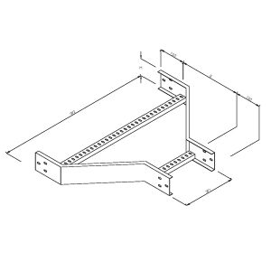 Steel Cable Ladder – Straight Offset Reducer