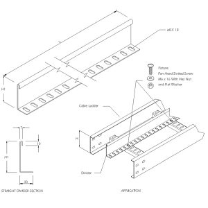 Steel Cable Ladder – Straight Divider