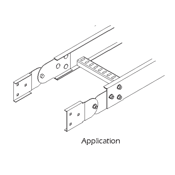 Steel Cable Ladder Vertical Adjustable Splice Plate ChiTak Electrical