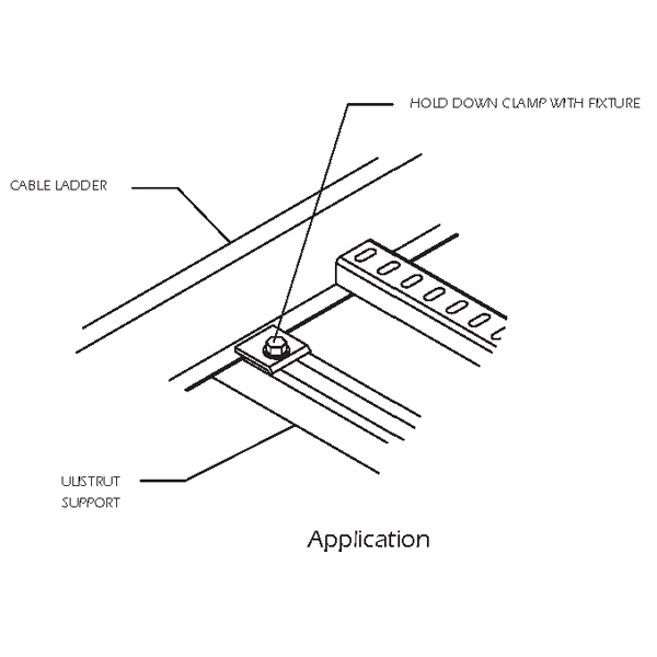 Steel Cable Ladder Hold Down Clamp ChiTak Electrical