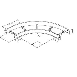 Steel Cable Ladder – 90o Elbow
