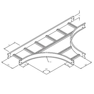Steel Cable Ladder – Horizontal Equal Tee