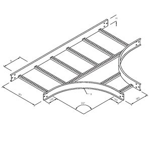 Steel Cable Ladder – Unequal Tee