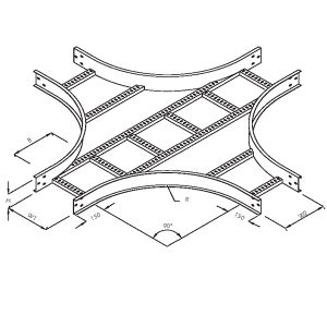 Steel Cable Ladder – Equal Crosses