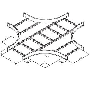 Steel Cable Ladder – Unequal Crosses