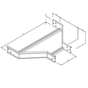 Steel Cable Ladder – Straight Offset Reducer
