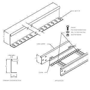Steel Cable Ladder – Straight Divider