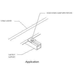 Steel Cable Ladder – Hold Down Clamp