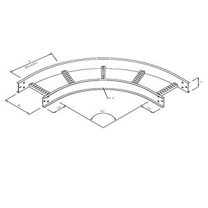 Steel Cable Ladder – 90o Elbow