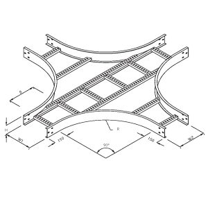 Steel Cable Ladder – Equal Crosses