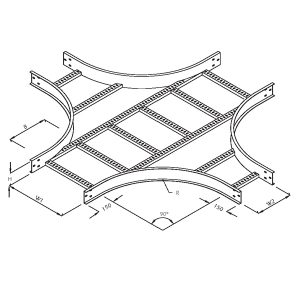 Steel Cable Ladder – Unequal Crosses
