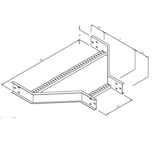 Steel Cable Ladder – Straight Offset Reducer