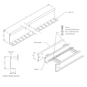 Steel Cable Ladder – Straight Divider